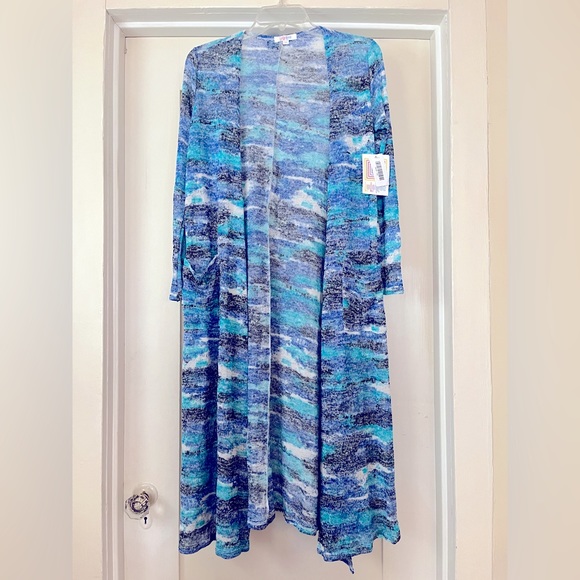 Lularoe Blue Camo Sarah - Picture 1 of 3